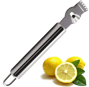 1Easylife Stainless Steel Lemon Zester Grater with Channel Knife